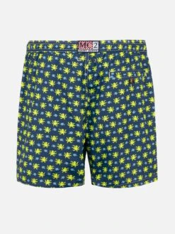Alternative view of MC2 Saint Barth Man Light Fabric Swim Shorts With Fish And Octopus Print