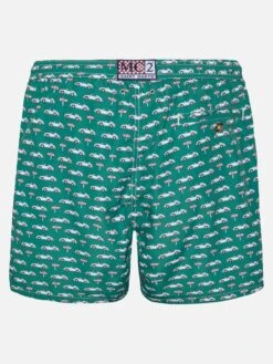 Alternative view of MC2 Saint Barth Lightweight Fabric Swim Shorts Lighting With Sporty Car Print
