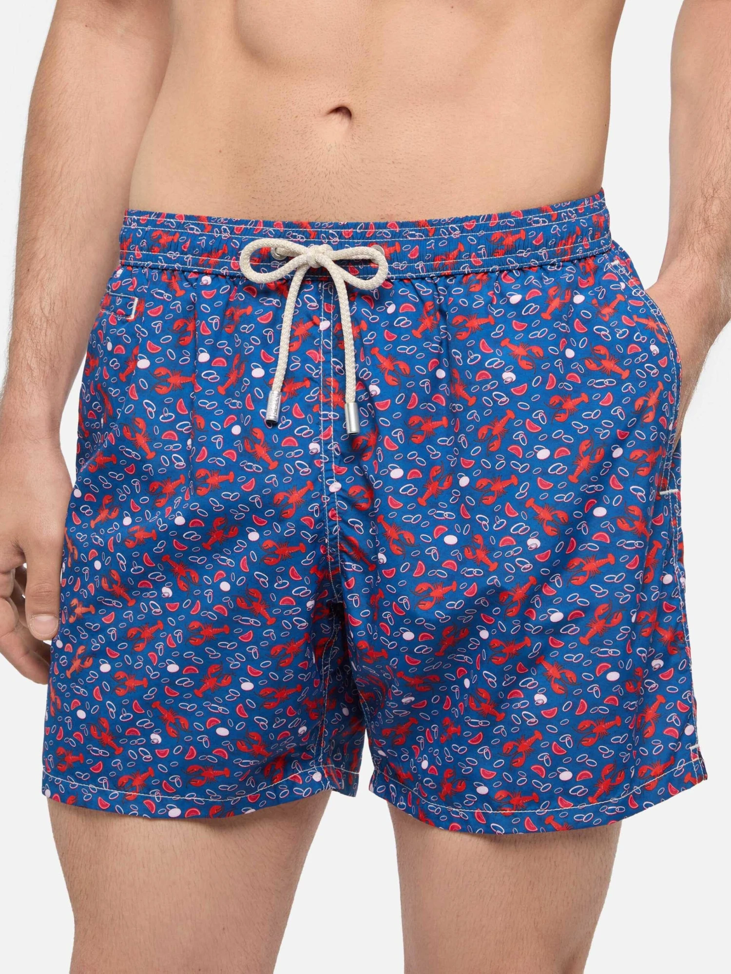 MC2 Saint Barth Lightweight Fabric Swim Shorts Lighting With Lobster Print | TRATTORIA DEL PESCATORE 6 MC2 Saint Barth Lightweight Fabric Swim Shorts Lighting With Lobster Print | TRATTORIA DEL PESCATORE - Image 4