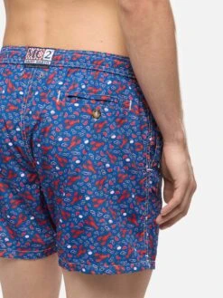 MC2 Saint Barth Lightweight Fabric Swim Shorts Lighting With Lobster Print | TRATTORIA DEL PESCATORE 13 MC2 Saint Barth Lightweight Fabric Swim Shorts Lighting With Lobster Print | TRATTORIA DEL PESCATORE -MC2 Saint Barth Store UID LIG000307389H MAN SWIMSHORT BLUE MOUNTAINSTYLE MC2 4