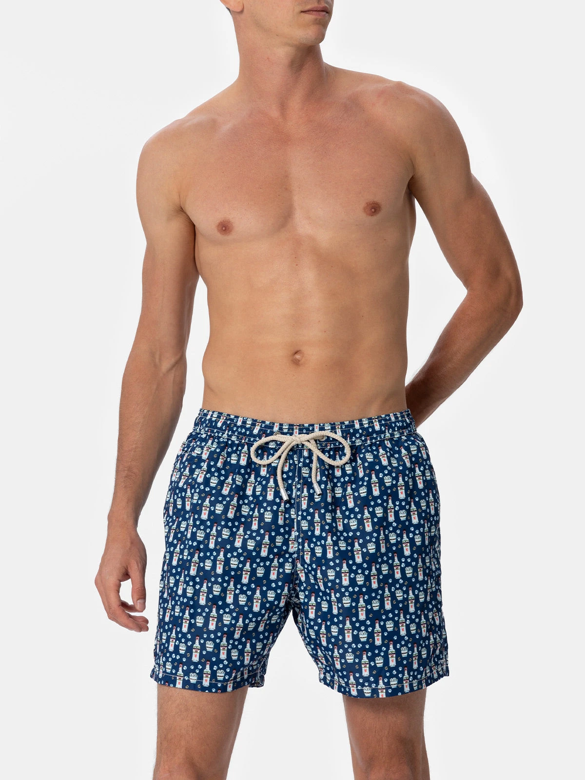MC2 Saint Barth Man Lightweight Fabric Swim-shorts Lighting Micro Fantasy With Sambuca Molinari Print| SAMBUCA MOLINARI SPECIAL EDITION 5 MC2 Saint Barth Man Lightweight Fabric Swim-shorts Lighting Micro Fantasy With Sambuca Molinari Print| SAMBUCA MOLINARI SPECIAL EDITION - Image 4