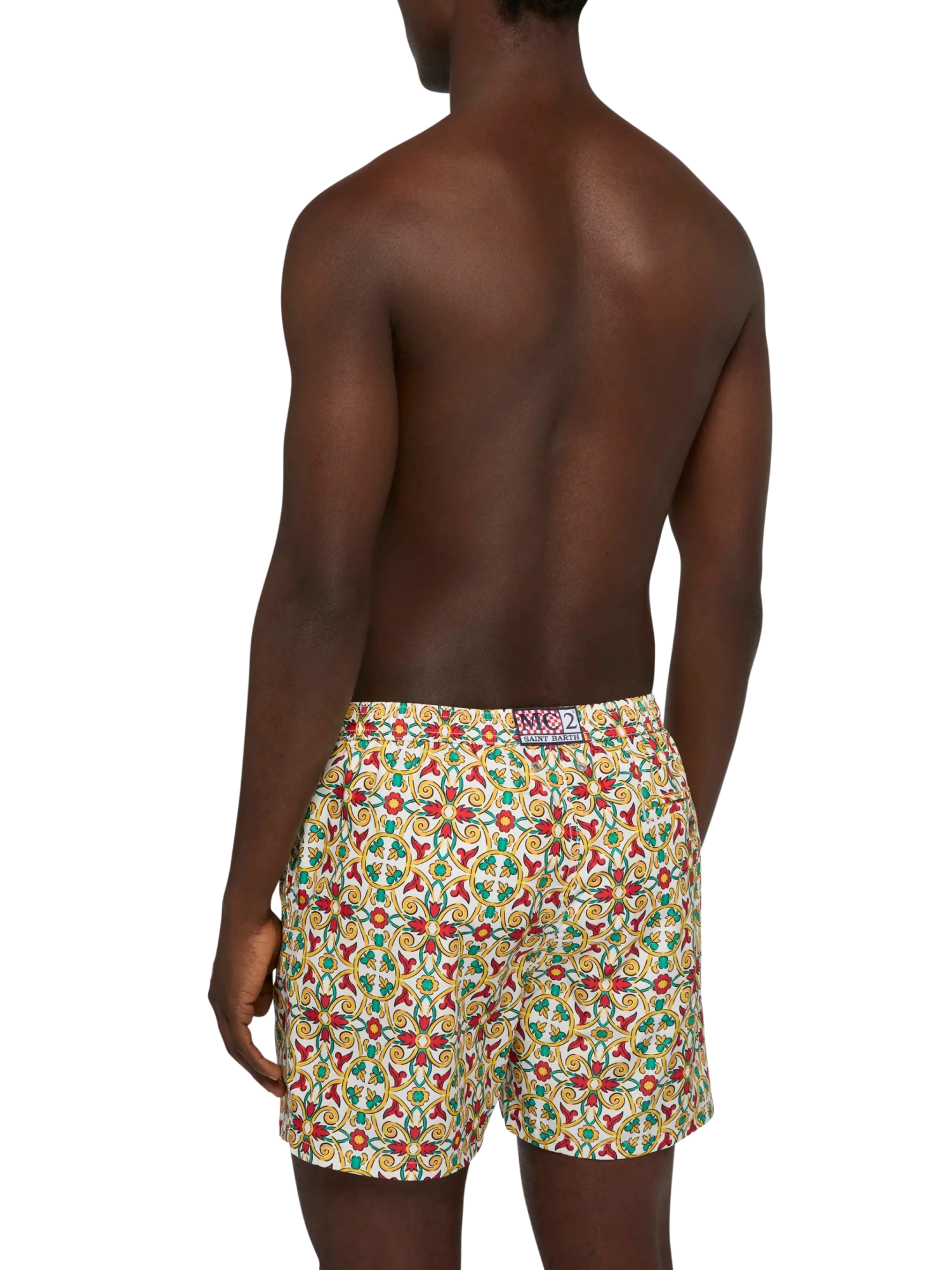 MC2 Saint Barth Lightweight Fabric Swim-shorts Lighting 70 With Majolica Print 7 MC2 Saint Barth Lightweight Fabric Swim-shorts Lighting 70 With Majolica Print - Image 5