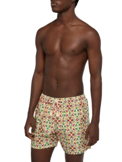 MC2 Saint Barth Lightweight Fabric Swim-shorts Lighting 70 With Majolica Print 10 MC2 Saint Barth Lightweight Fabric Swim-shorts Lighting 70 With Majolica Print -MC2 Saint Barth Store UID LIG001301833H MAN SWIMSHORT WHITE MAJOLICA 0 1