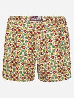 MC2 Saint Barth Lightweight Fabric Swim-shorts Lighting 70 With Majolica Print 9 MC2 Saint Barth Lightweight Fabric Swim-shorts Lighting 70 With Majolica Print -MC2 Saint Barth Store UID LIG001301833H MAN SWIMSHORT WHITE MAJOLICA 0 6