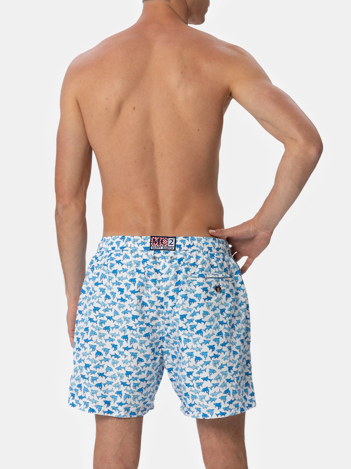 MC2 Saint Barth Lightweight Fabric Swim-shorts Lighting 70 With Shark Print 7 MC2 Saint Barth Lightweight Fabric Swim-shorts Lighting 70 With Shark Print - Image 5