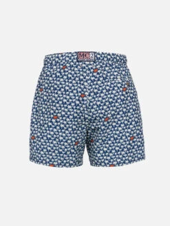 Alternative view of MC2 Saint Barth Man Lightweight Fabric Swim-shorts Lighting 70 With Palm Print