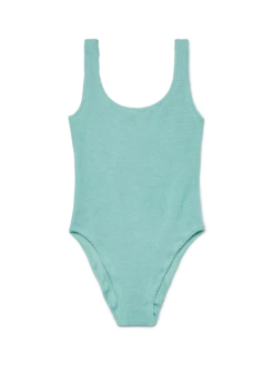 MC2 Saint Barth Lora Sage Green Crinkle One-piece Swimsuit