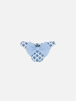 MC2 Saint Barth Madame Swim Briefs With Bow And Flower Print