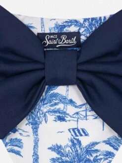 MC2 Saint Barth Madame Swim Briefs With Bow And Toile De Jouy Print -MC2 Saint Barth Store UID MAD000102774H GIRL BOTTOM WHITE 20250214183500 03