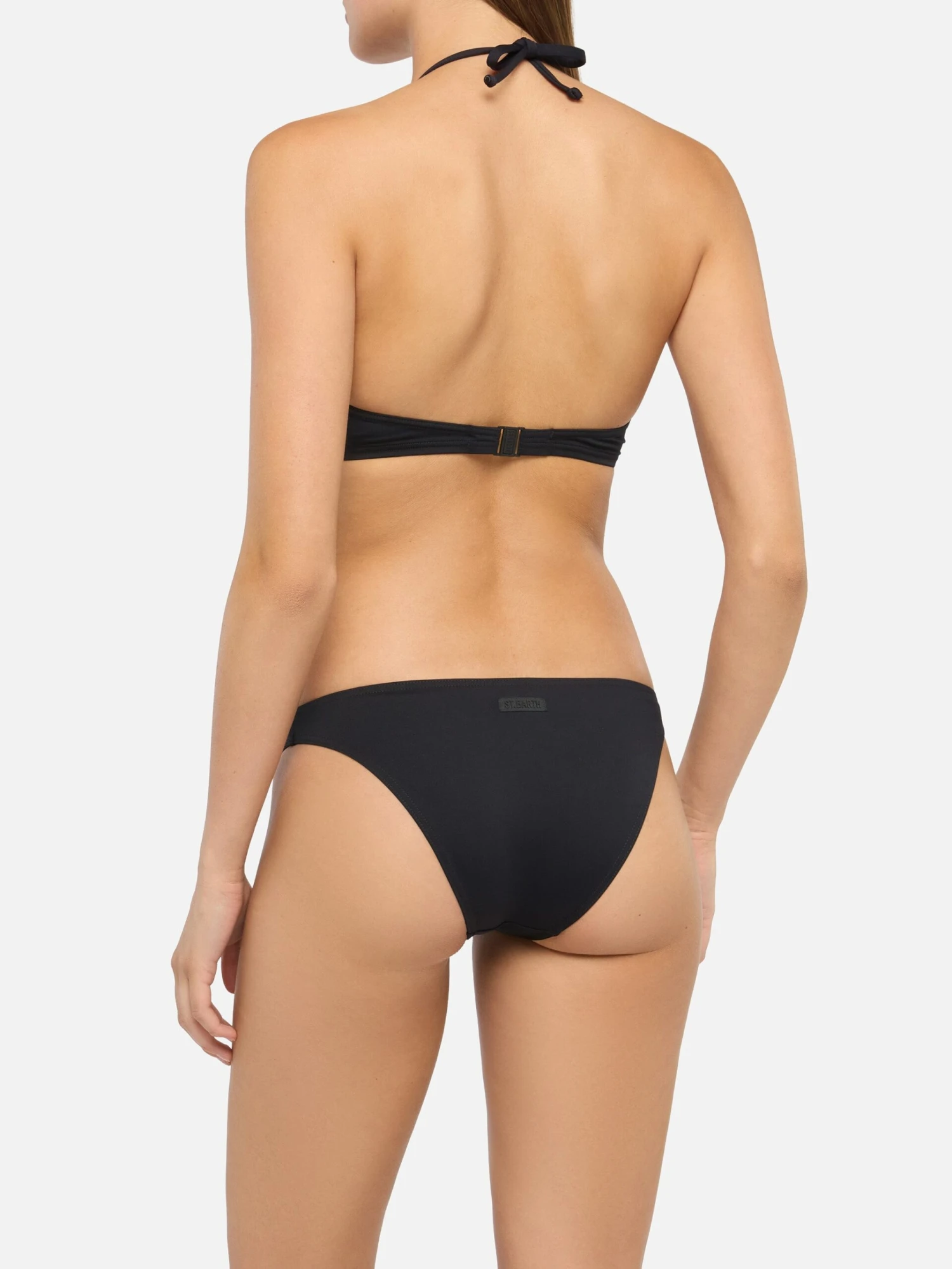 MC2 Saint Barth Maia High-waist Black Swim Briefs - Gaia Black Triangle Bralette Top 6 MC2 Saint Barth Maia High-waist Black Swim Briefs - Gaia Black Triangle Bralette Top - Image 4