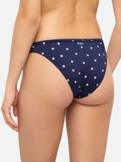 MC2 Saint Barth Fixed Triangle Bikini Gaia Maia With High-waist Swim Briefs And Polka Dots Print -MC2 Saint Barth Store UID MAIA00106631H WOMAN BOTTOMBIKINI BLUE 0 0 1