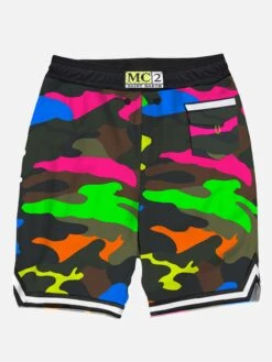 Alternative view of MC2 Saint Barth Camouflage Fluo Multicolor Swim Shorts Surf Style
