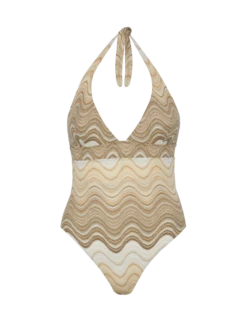MC2 Saint Barth Marylin Raschel Wavy One-piece Swimsuit