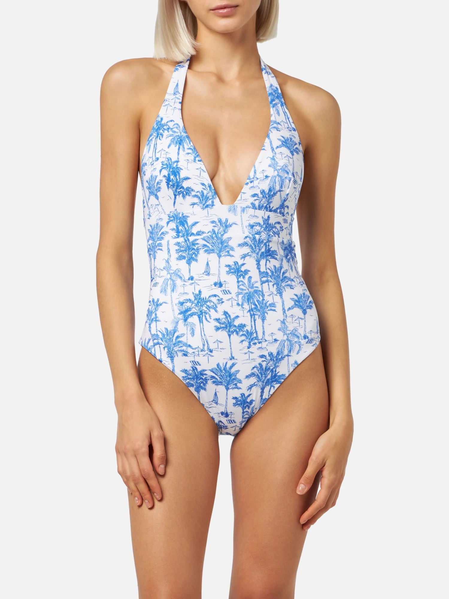 MC2 Saint Barth Marylin One-piece Swimsuit With Toile De Jouy Print 4 MC2 Saint Barth Marylin One-piece Swimsuit With Toile De Jouy Print - Image 2