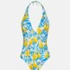 MC2 Saint Barth Marylin One-piece Swimsuit With Majolica Print 1 MC2 Saint Barth Marylin One-piece Swimsuit With Majolica Print -MC2 Saint Barth Store UID MARN00106703H WOMAN ONE PIECE WHITE 0 0 20250320114115 4