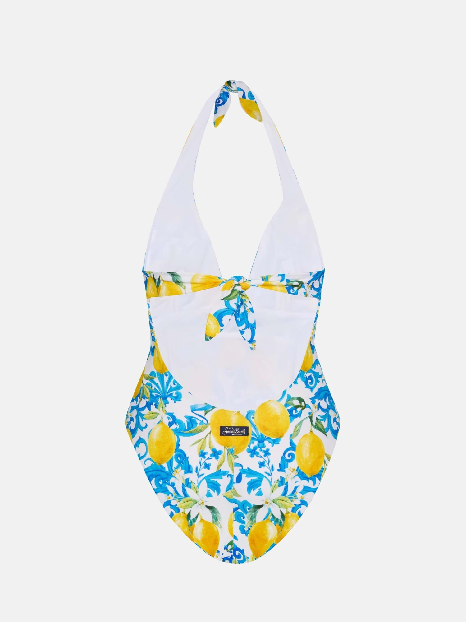 MC2 Saint Barth Marylin One-piece Swimsuit With Majolica Print 5 MC2 Saint Barth Marylin One-piece Swimsuit With Majolica Print - Image 3