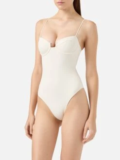 Alternative view of MC2 Saint Barth Medea Cream Underwired One-piece Swimsuit