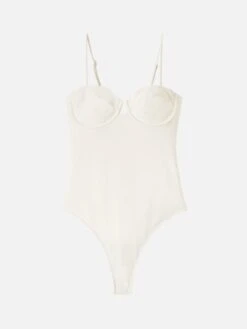 MC2 Saint Barth Medea Cream Underwired One-piece Swimsuit