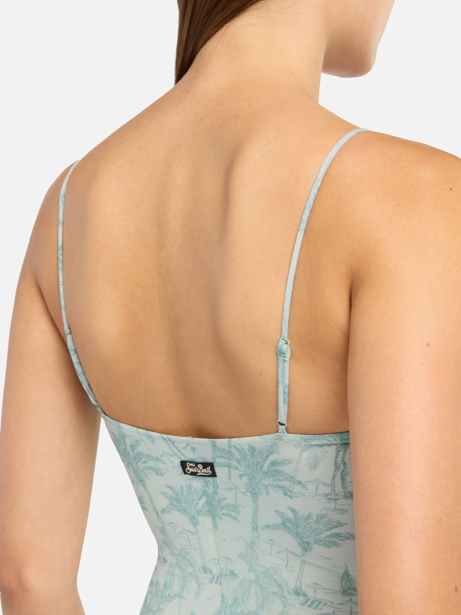 MC2 Saint Barth Medea Lurex Underwired One-piece Swimsuit With Toile De Jouy Print 5 MC2 Saint Barth Medea Lurex Underwired One-piece Swimsuit With Toile De Jouy Print - Image 3