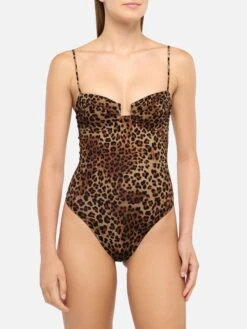 Alternative view of MC2 Saint Barth Medea Underwired One-piece Swimsuit With Animalier Print