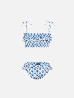 Alternative view of MC2 Saint Barth Melie Smocked Point Embroidery Bikini With Ruffle