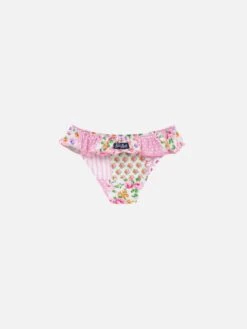 Alternative view of MC2 Saint Barth Melly Ruffled Swim Briefs With Flower Patch Print