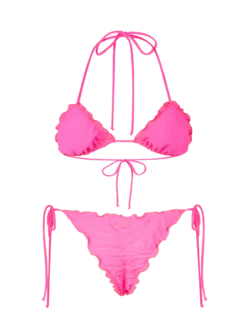 MC2 Saint Barth Woman Fluo Pink Classic Triangle Bikini Sagittarius Miami 11 MC2 Saint Barth Woman Fluo Pink Classic Triangle Bikini Sagittarius Miami -MC2 Saint Barth Store UID MIA00101148F WOMAN BOTTOM PINK 3