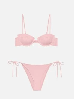 MC2 Saint Barth Virgo Pink Classic Swim Briefs- Salina Pink Underwired Bralette