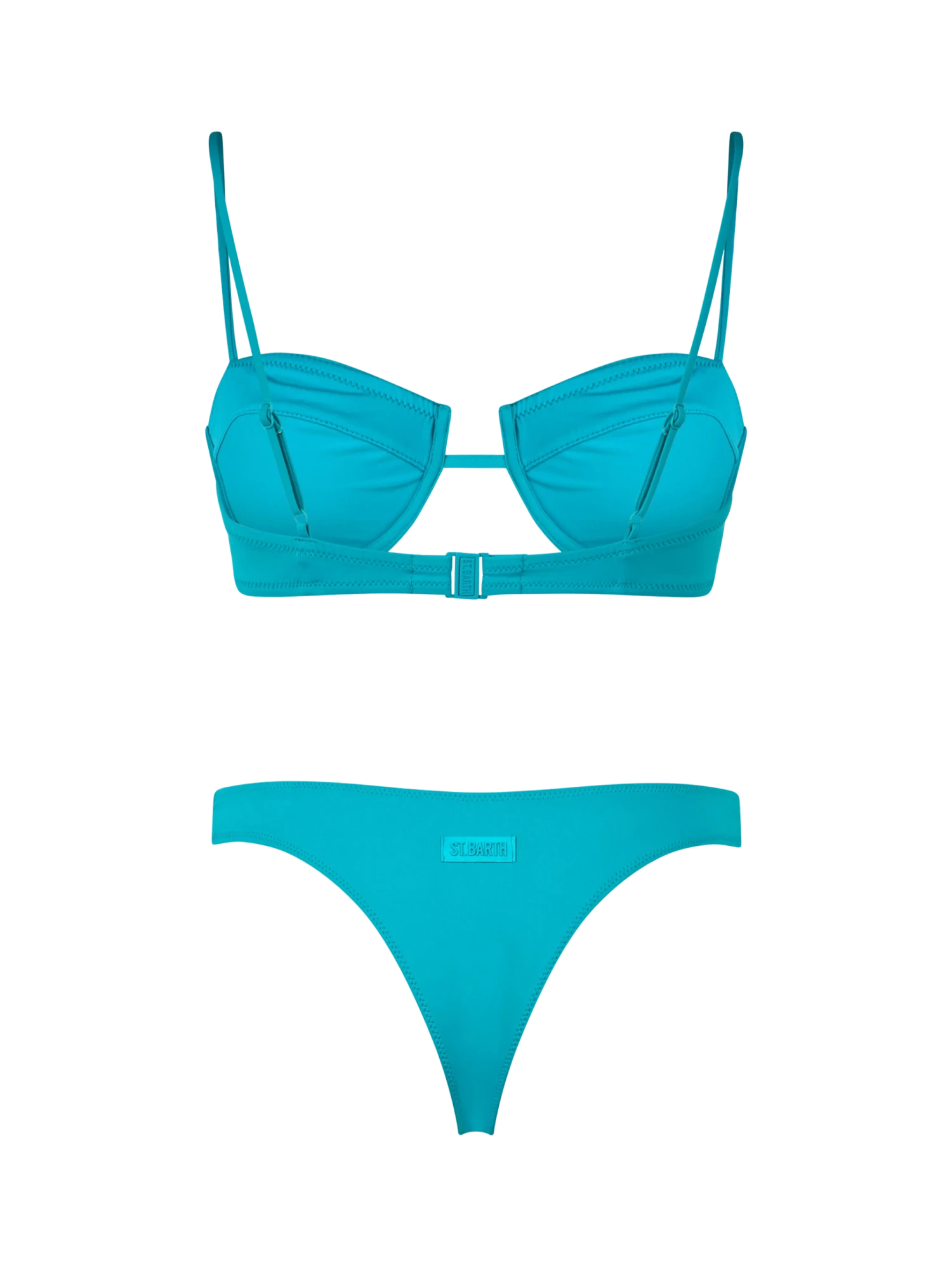 MC2 Saint Barth Woman Sage Green Underwired Bralette Bikini Salina Naomi 6 MC2 Saint Barth Woman Sage Green Underwired Bralette Bikini Salina Naomi - Image 4