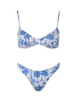 MC2 Saint Barth Woman Toile De Jouy Scoop Bralette Bikini May Naomi