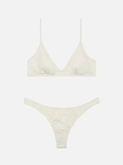 MC2 Saint Barth Nalu Cream Cheekiest Swim Briefs - Paloma Cream Scoop Bralette