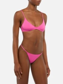 Alternative view of MC2 Saint Barth Scooped Bralette Bikini Paloma Jodene In Fuchsia With Cheeky Swim Briefs