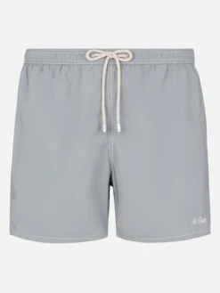 MC2 Saint Barth Grey Mid-length Classic Light Swim Shorts Patmos