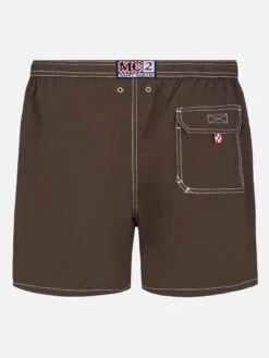 Alternative view of MC2 Saint Barth Camel Mid-length Classic Light Swim Shorts Patmos