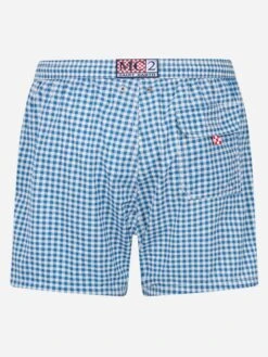 Alternative view of MC2 Saint Barth Seersucker Gingham Classic Light Swim Shorts Patmos