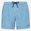 MC2 Saint Barth Seersucker Gingham Classic Light Swim Shorts Patmos 1 MC2 Saint Barth Seersucker Gingham Classic Light Swim Shorts Patmos -MC2 Saint Barth Store UID PATM00104608F MAN SWIMSHORT BLUE 2