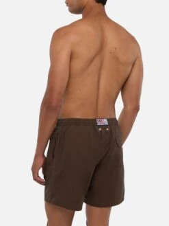 MC2 Saint Barth Vintage Brown Mid-length Swim Shorts Patmos Used 12 MC2 Saint Barth Vintage Brown Mid-length Swim Shorts Patmos Used -MC2 Saint Barth Store UID PATM00301285H MAN SWIMSHORT BROWN PLAIN.COLOR MC2 3