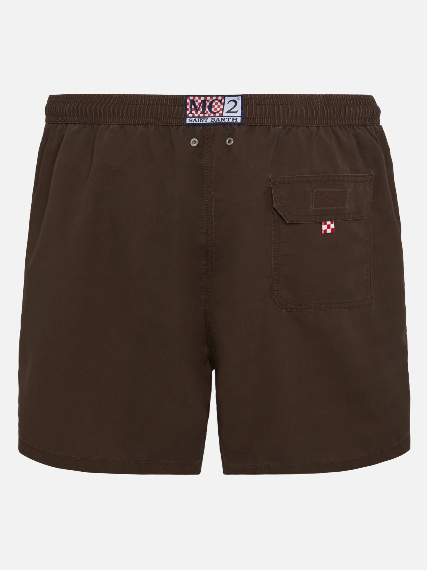MC2 Saint Barth Vintage Brown Mid-length Swim Shorts Patmos Used 4 MC2 Saint Barth Vintage Brown Mid-length Swim Shorts Patmos Used - Image 2