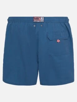 Alternative view of MC2 Saint Barth Vintage Dusty Blue Mid-length Swim Shorts Patmos Used