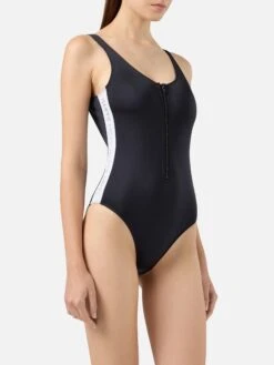 Alternative view of MC2 Saint Barth Perry Scoopback One-piece Swimsuit With Logo Tape