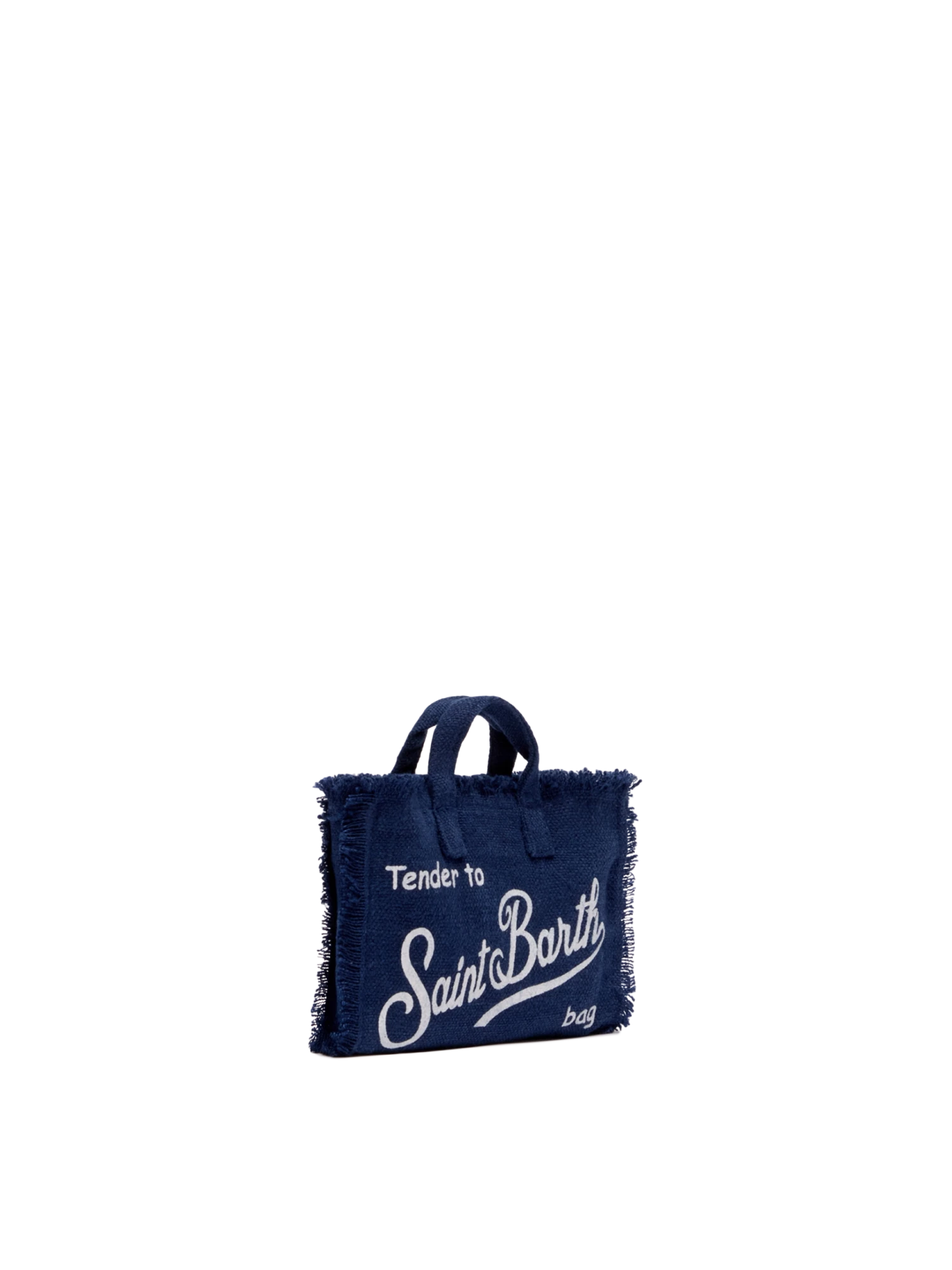 MC2 Saint Barth Navy Blue Linen Phone Bag 6 MC2 Saint Barth Navy Blue Linen Phone Bag - Image 4