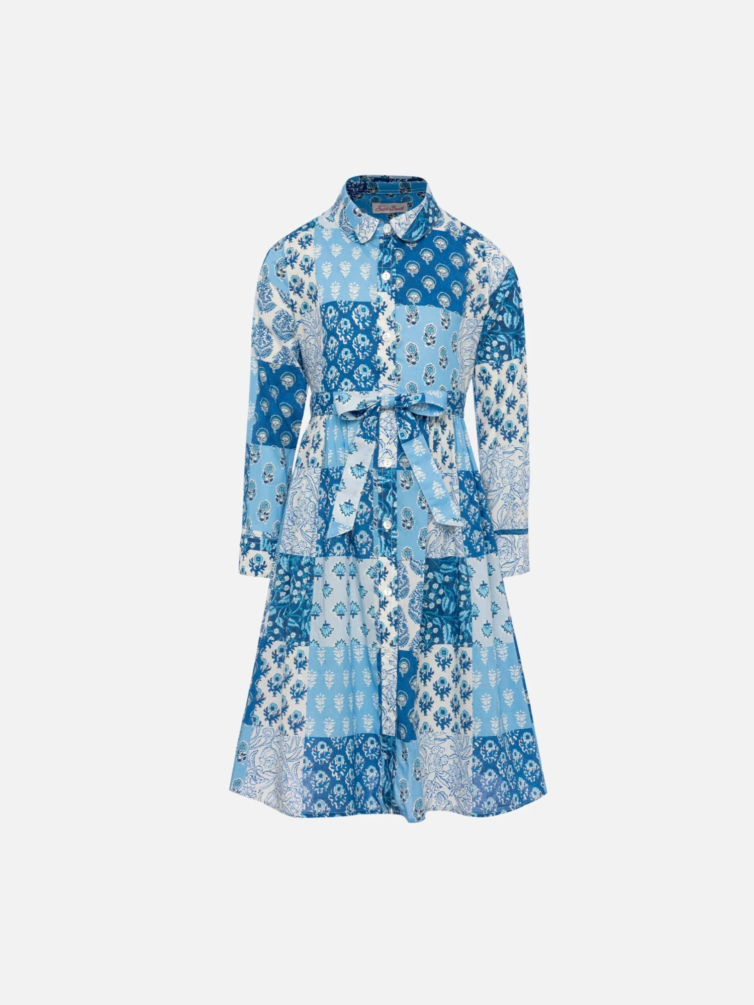 MC2 Saint Barth Philipa Jr Long Shirt Dress With Flower Patch Print 3 MC2 Saint Barth Philipa Jr Long Shirt Dress With Flower Patch Print