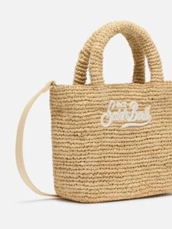 MC2 Saint Barth Beige Raffia Mini Beach Bag With Cotton Pouch 9 MC2 Saint Barth Beige Raffia Mini Beach Bag With Cotton Pouch -MC2 Saint Barth Store UID RAFB00306521H ACCESSORY BAG BEIGE EMBROIDERY MC2 20250611142334 2