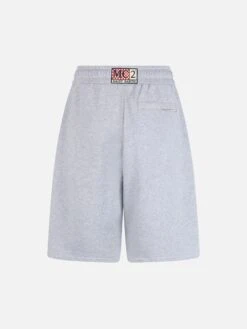MC2 Saint Barth Man Mélange Grey Cotton Fleece Bermuda Shorts Randle 11 MC2 Saint Barth Man Mélange Grey Cotton Fleece Bermuda Shorts Randle -MC2 Saint Barth Store UID RANL00200409F MAN PANT GREY 2