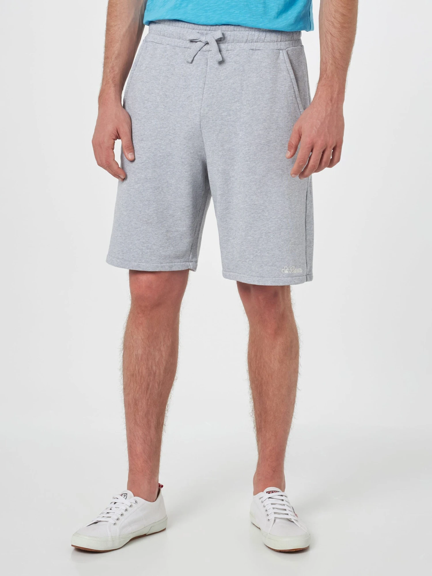 MC2 Saint Barth Man Mélange Grey Cotton Fleece Bermuda Shorts Randle 3 MC2 Saint Barth Man Mélange Grey Cotton Fleece Bermuda Shorts Randle
