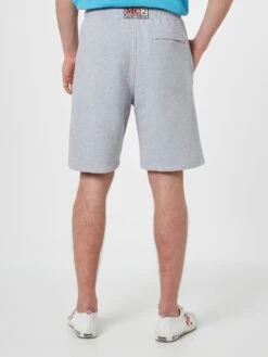 Alternative view of MC2 Saint Barth Man Mélange Grey Cotton Fleece Bermuda Shorts Randle