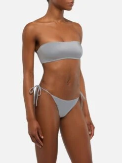 Alternative view of MC2 Saint Barth Bandeau Bikini Rebby Marielle In Shimmer Grey