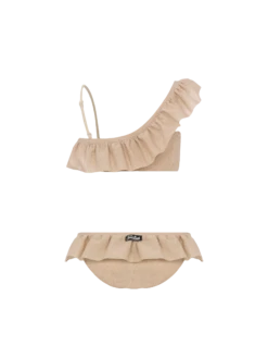 Alternative view of MC2 Saint Barth Rey One-shoulder Lurex Ruffled Bikini