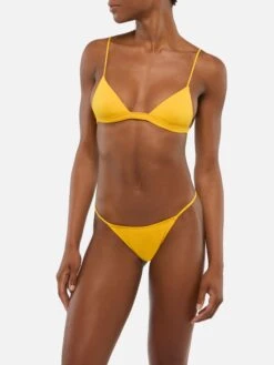 Alternative view of MC2 Saint Barth Jodene Yellow Cheeky Swim Briefs - Rylie Yellow Triangle Top