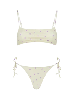 MC2 Saint Barth Bralette Bikini Sadie Marielle With Polka Dots Print